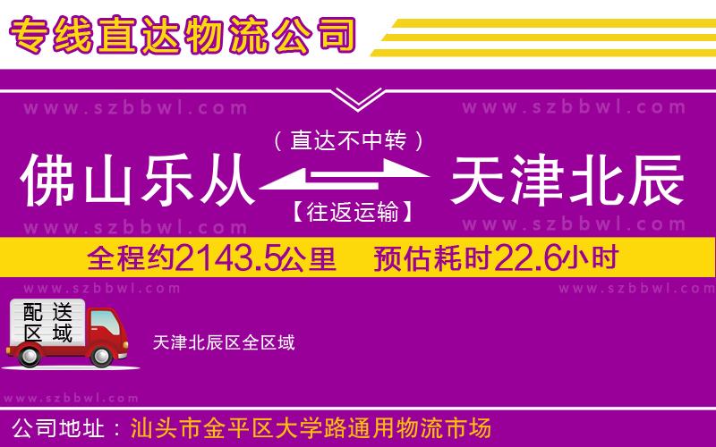 佛山樂從鎮(zhèn)到天津北辰區(qū)物流公司