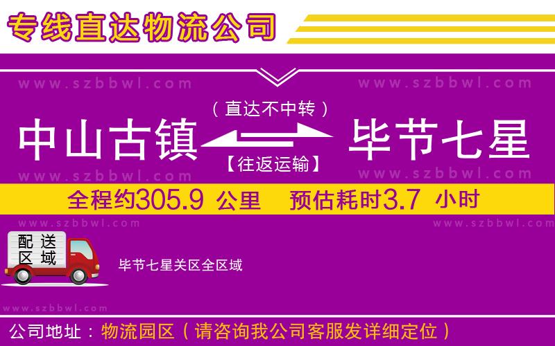 中山古鎮(zhèn)到畢節(jié)七星關(guān)區(qū)物流專(zhuān)線(xiàn)