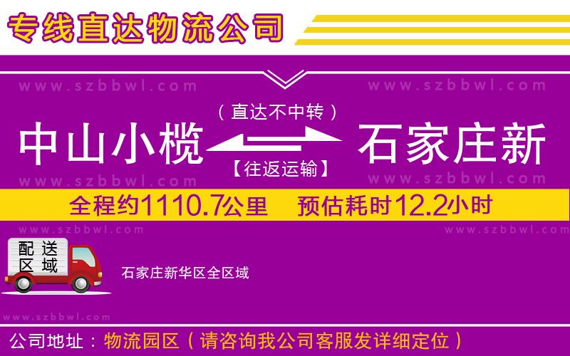 中山小欖到石家莊新華區(qū)物流公司