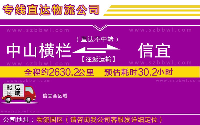 中山橫欄到信宜物流專線