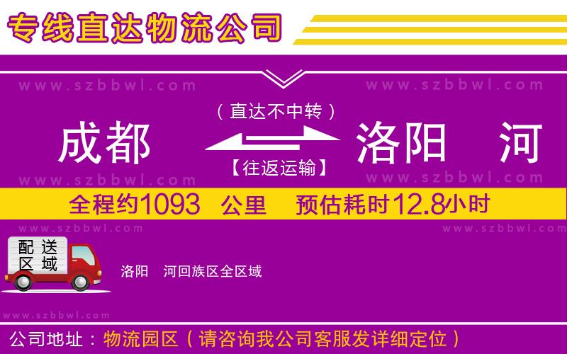 成都到洛陽(yáng)瀍河回族區(qū)物流公司