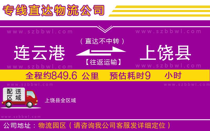 連云港到上饒縣物流公司