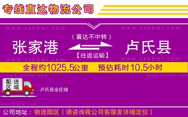 張家港到盧氏縣貨運(yùn)專線