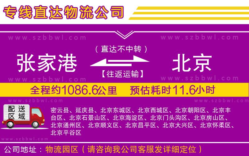 張家港到北京貨運(yùn)專線