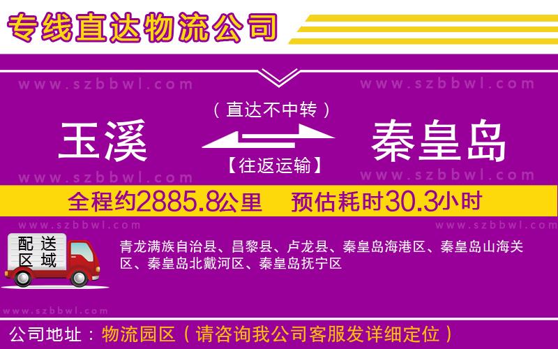 玉溪到秦皇島物流專線