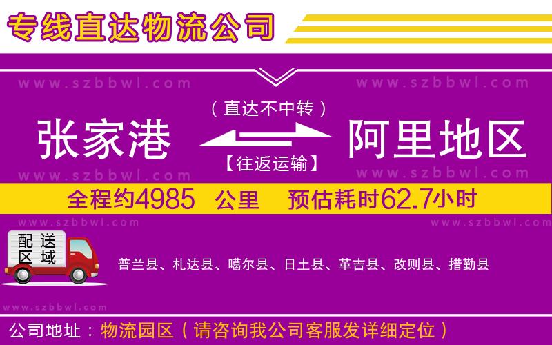 張家港到阿里地區(qū)貨運專線