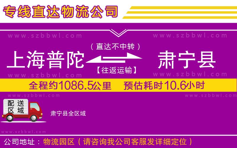 上海普陀區(qū)到肅寧縣物流公司