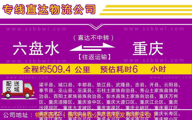六盤水到重慶物流專線