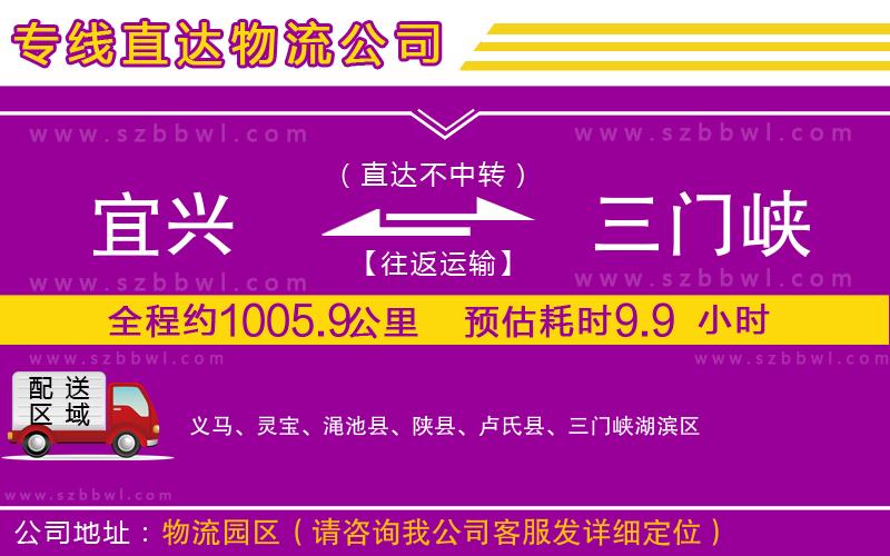 宜興到三門峽貨運(yùn)專線