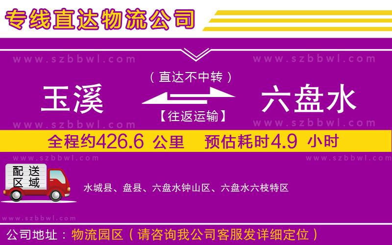 玉溪到六盤水物流公司