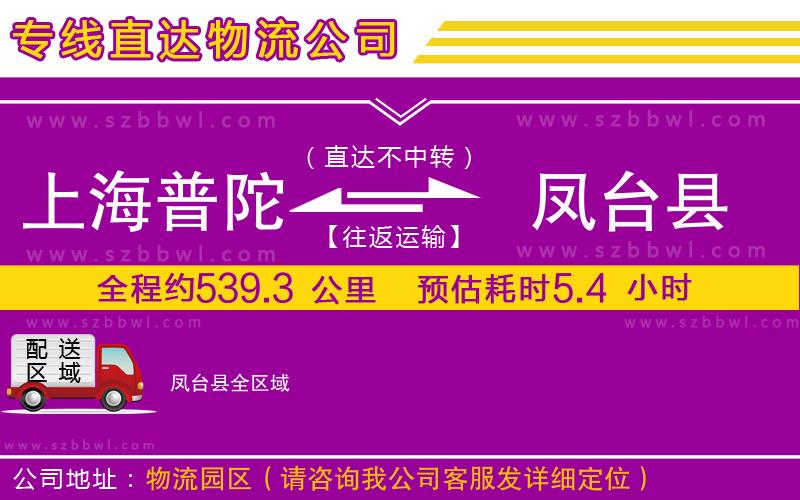 上海普陀區(qū)到鳳臺縣物流公司