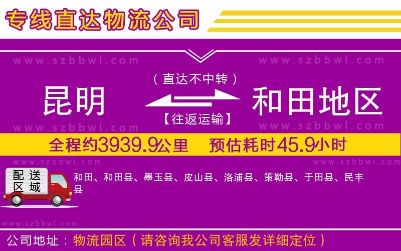 昆明到和田地區(qū)貨運專線