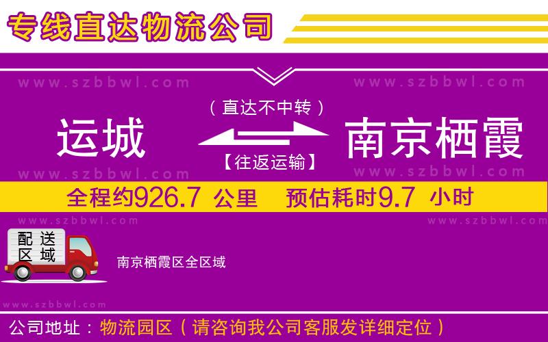 運城到南京棲霞區(qū)物流專線