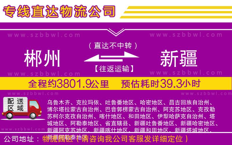 郴州到新疆物流專線
