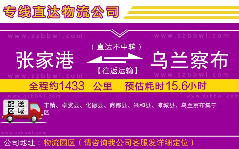 張家港到烏蘭察布貨運專線