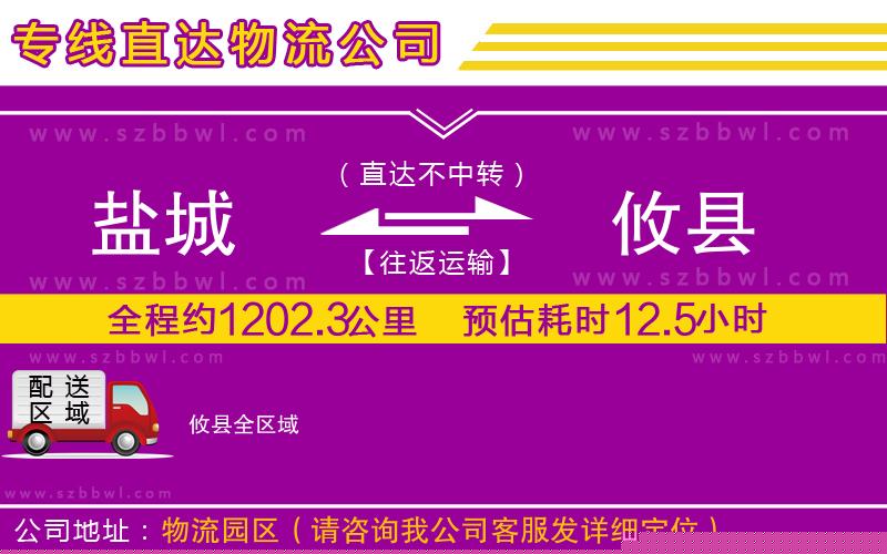 鹽城到攸縣物流公司