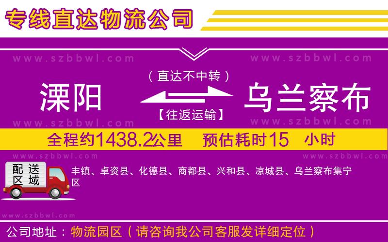 溧陽(yáng)到烏蘭察布物流公司