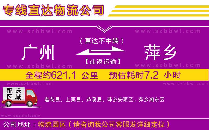 廣州到萍鄉(xiāng)貨運(yùn)專線