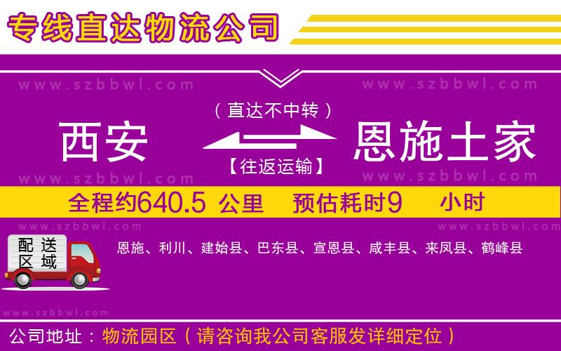 西安到恩施土家族苗族自治州貨運(yùn)專(zhuān)線(xiàn)