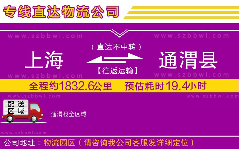 上海到通渭縣貨運(yùn)專線