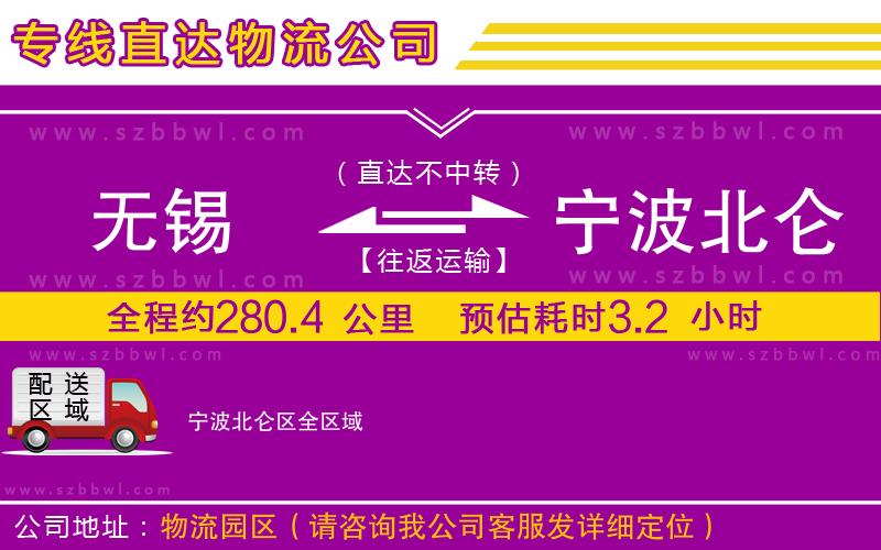 無(wú)錫到寧波北侖區(qū)物流公司