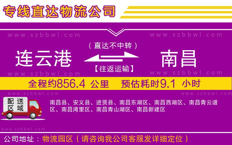 連云港到南昌貨運專線