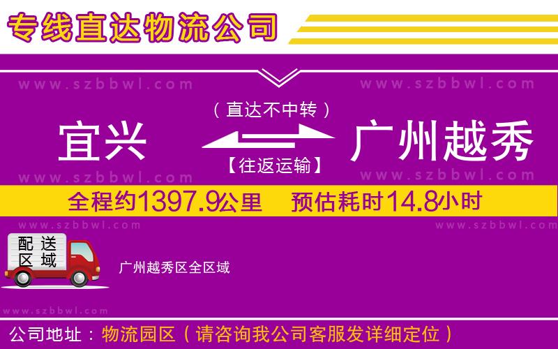 宜興到廣州越秀區(qū)貨運(yùn)專線