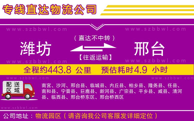 濰坊到邢臺物流專線