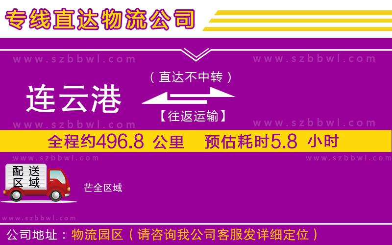 連云港到芒貨運專線