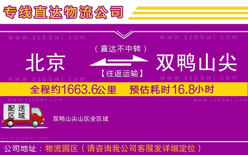北京到雙鴨山尖山區(qū)貨運(yùn)專線