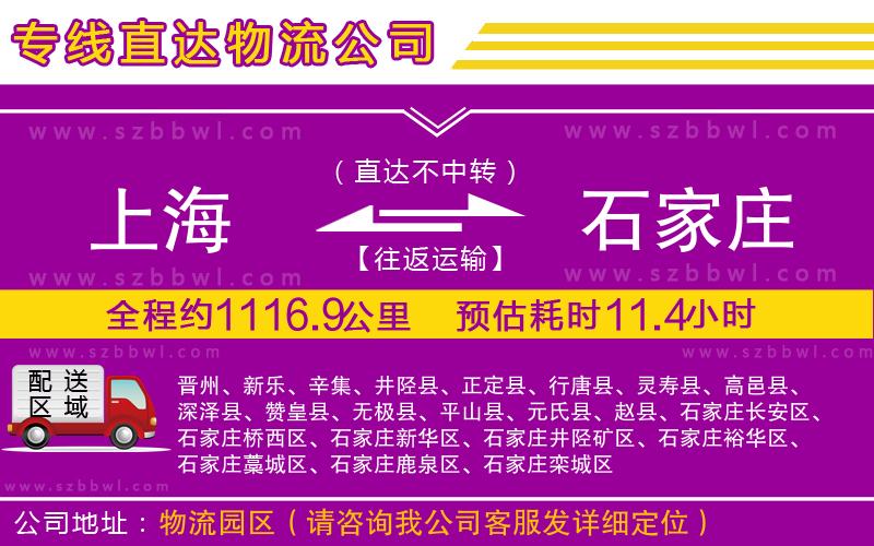 上海到石家莊貨運專線