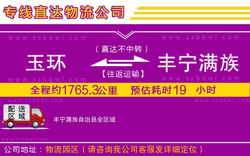 玉環(huán)到豐寧滿族自治縣物流專線