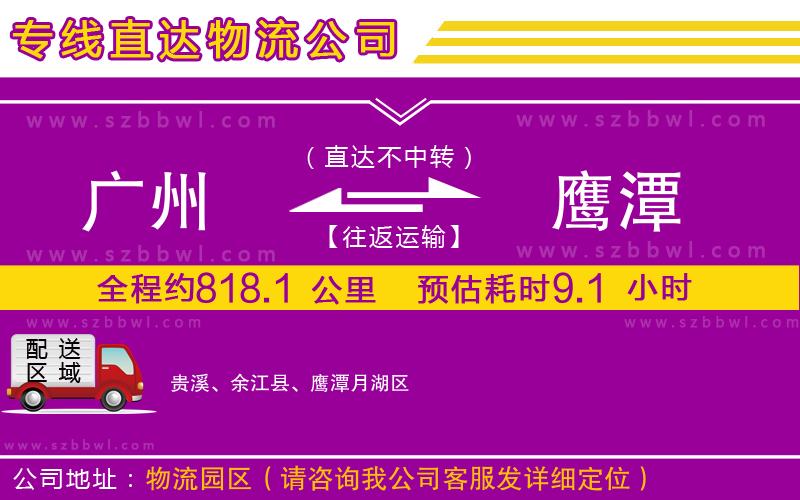 廣州到鷹潭貨運(yùn)專線