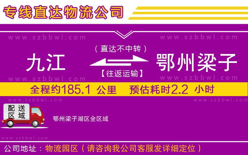 九江到鄂州梁子湖區(qū)貨運(yùn)專(zhuān)線(xiàn)