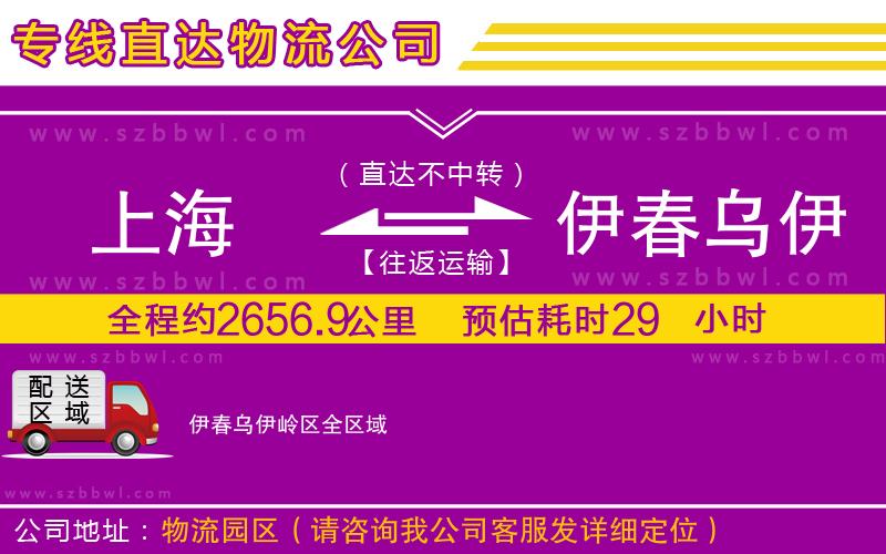 上海到伊春烏伊嶺區(qū)貨運(yùn)專(zhuān)線