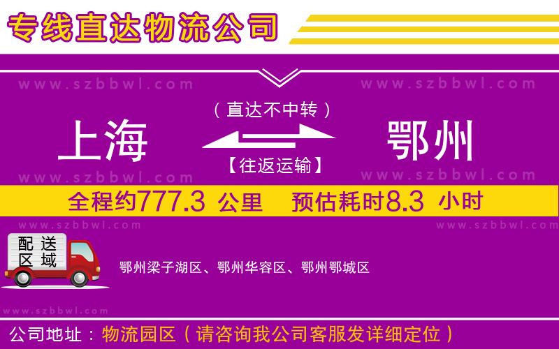 上海到鄂州貨運(yùn)專(zhuān)線