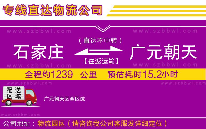 石家莊到廣元朝天區(qū)貨運(yùn)專線