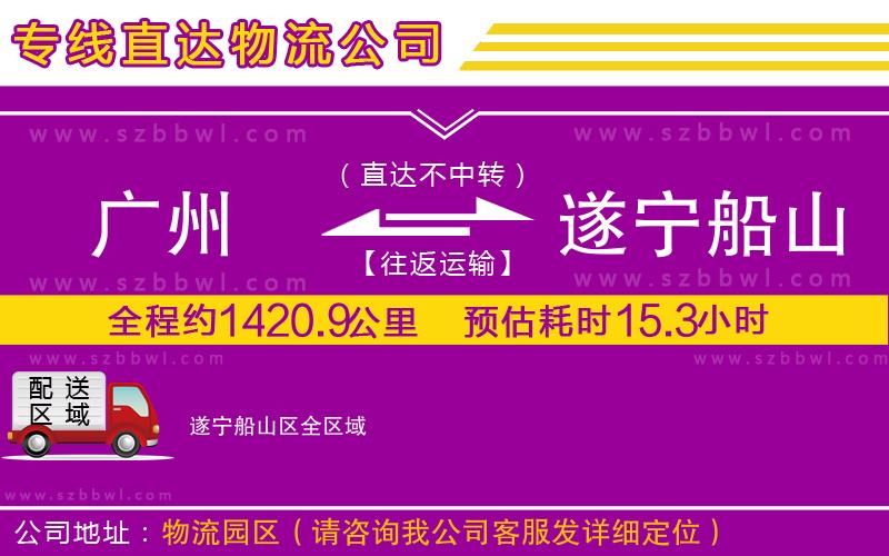 廣州到遂寧船山區(qū)貨運(yùn)專(zhuān)線