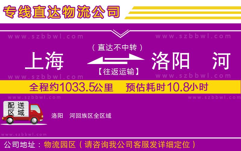 上海到洛陽(yáng)瀍河回族區(qū)貨運(yùn)專線