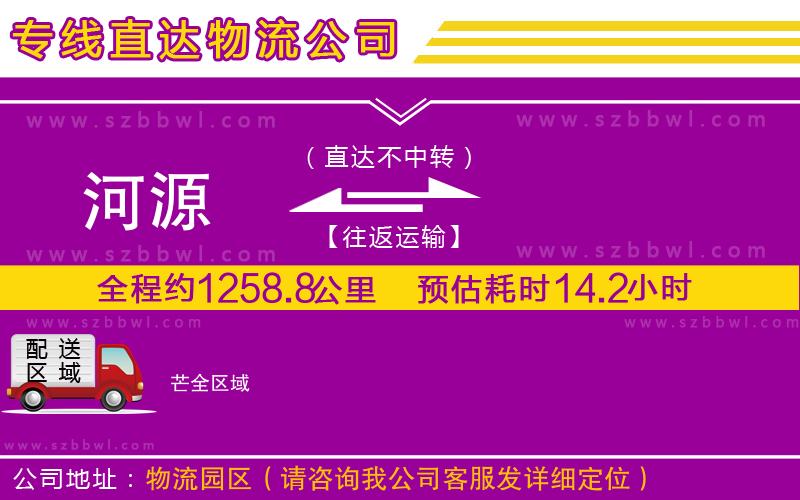 河源到芒貨運(yùn)專線