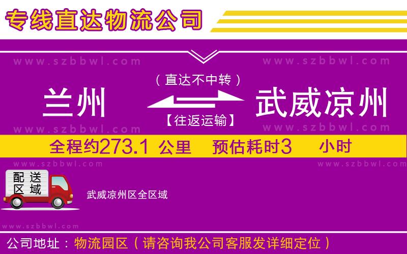 蘭州到武威涼州區(qū)貨運(yùn)專(zhuān)線