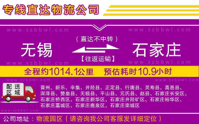 無錫到石家莊貨運專線