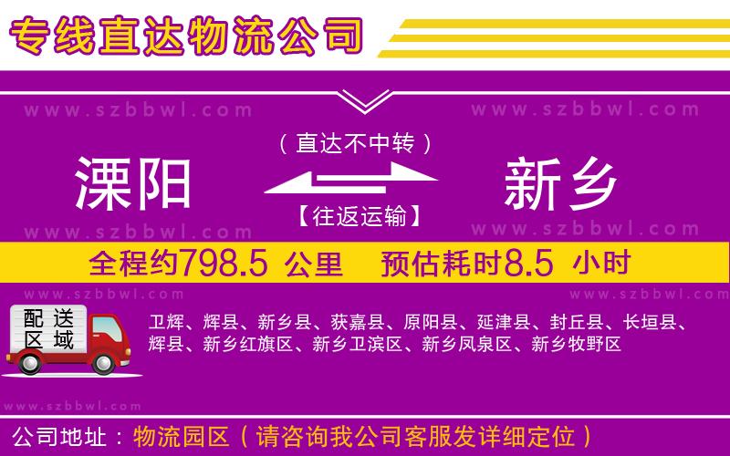 溧陽(yáng)到新鄉(xiāng)貨運(yùn)專(zhuān)線(xiàn)