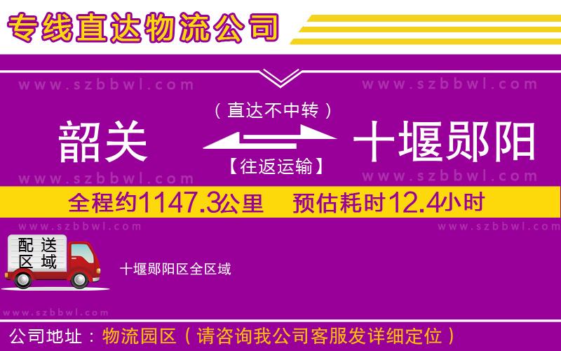 韶關(guān)到十堰鄖陽區(qū)貨運(yùn)專線