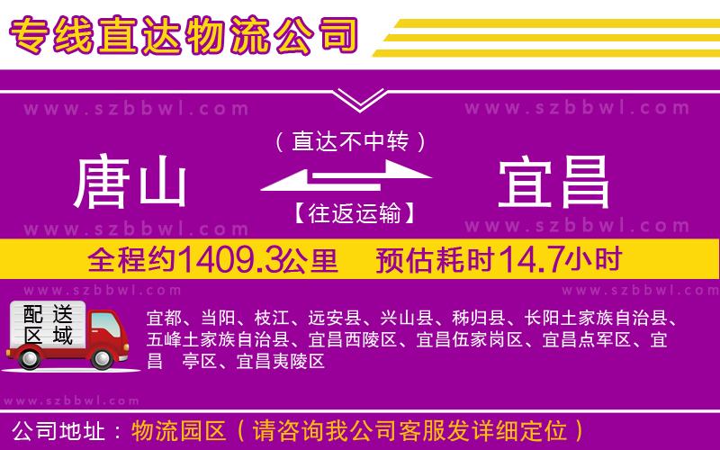 唐山到宜昌物流專線