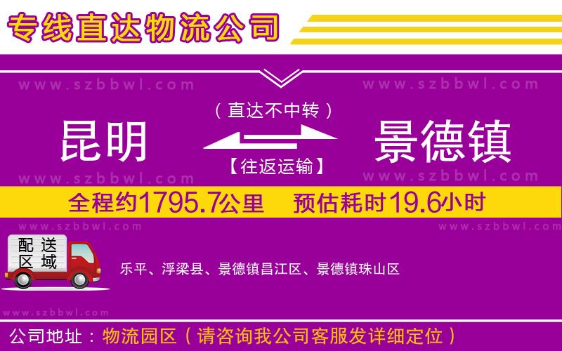 昆明到景德鎮(zhèn)物流專線