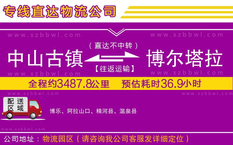 中山古鎮(zhèn)到博爾塔拉蒙古自治州物流專線