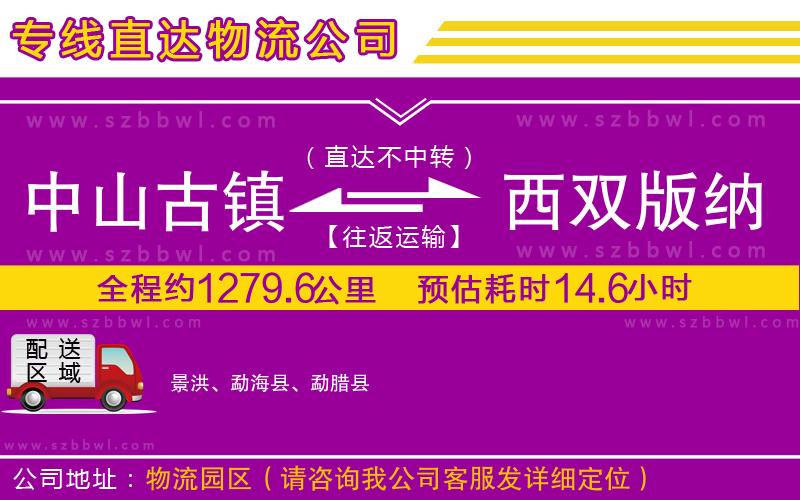 中山古鎮(zhèn)到西雙版納傣族自治州物流專線