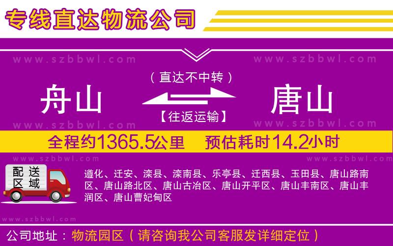 舟山到唐山貨運(yùn)專線