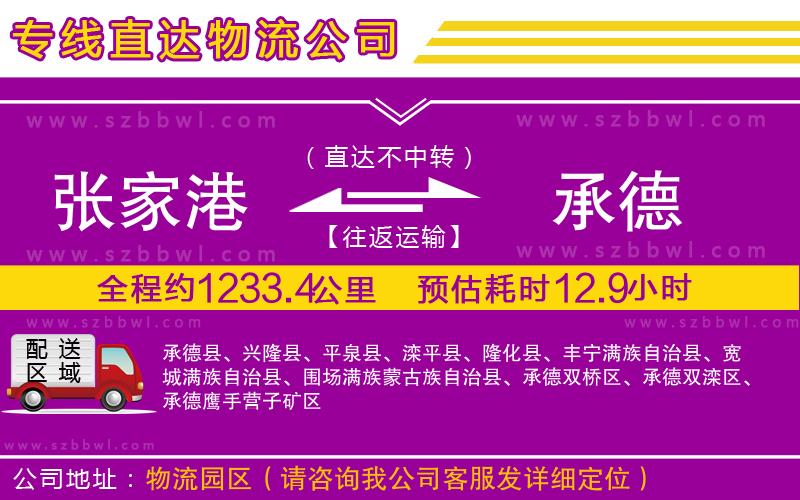 張家港到承德物流專線